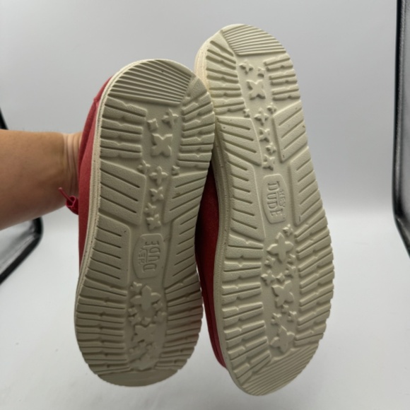 NEW Hey Dude Wally Canvas Karanda Red Men's US 12 - Picture 5 of 5